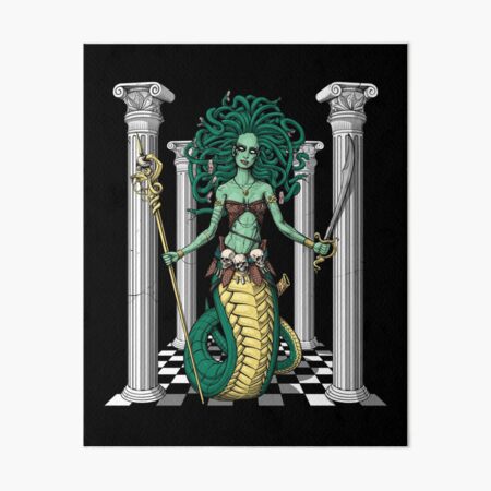 Medusa Greek Gorgon and Sea Deity Goddess Grimoire Page Book 