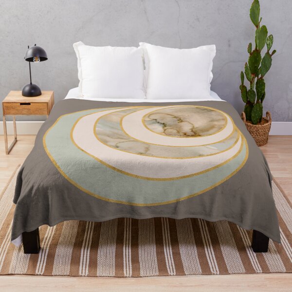 Item preview, Gold Circles with Watercolor and Scandinavian Color Palette designed and sold by BilgePaksoylu.