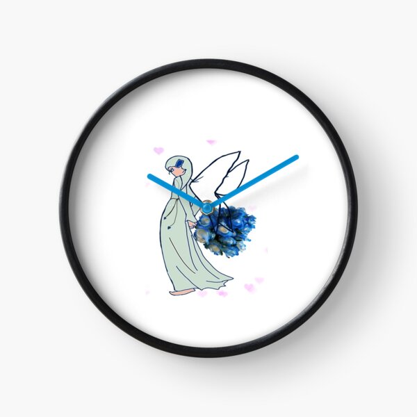 Item preview, fairy holding blue rose flowers designed and sold by bobosom.