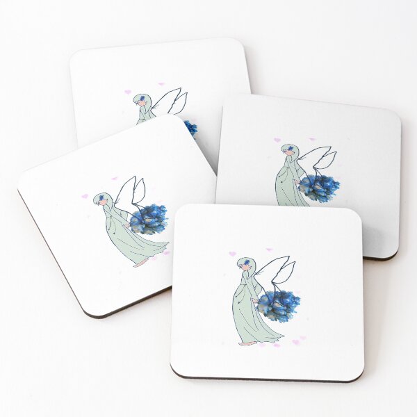 Item preview, fairy holding blue rose flowers designed and sold by bobosom.
