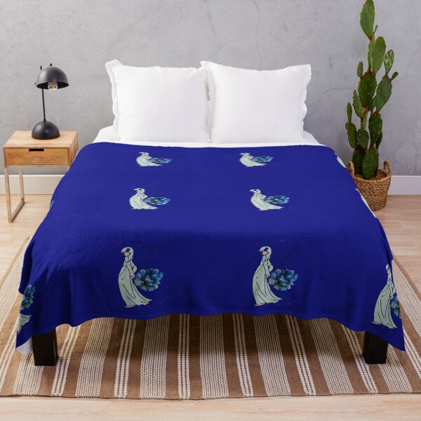 Item preview, fairy holding blue rose flowers designed and sold by bobosom.