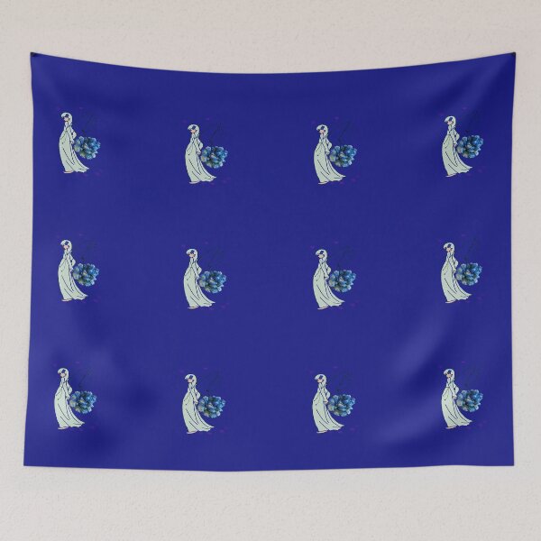 Item preview, hada sosteniendo flores rosas azules designed and sold by bobosom.