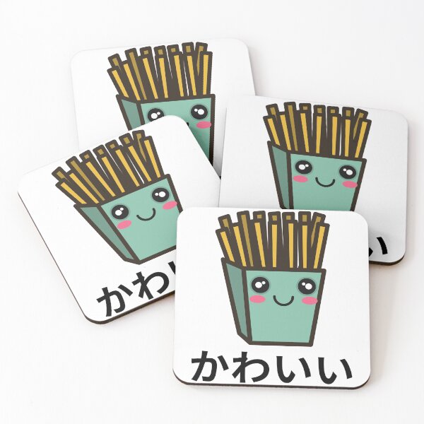 Item preview, Fries Kawaii Chibi Anime Kanji Japanese designed and sold by Massaie55.