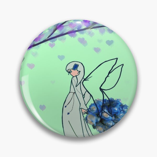 Item preview, fairy with blue rose waiting for hearts designed and sold by bobosom.