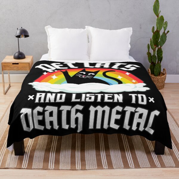 Item preview, Pet Cats And Listen To Death Metal Cat Rainbow Vintage designed and sold by Stronzi.