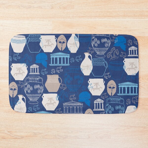 Item preview, Ancient Greece Print on Blue Background designed and sold by kapotka.