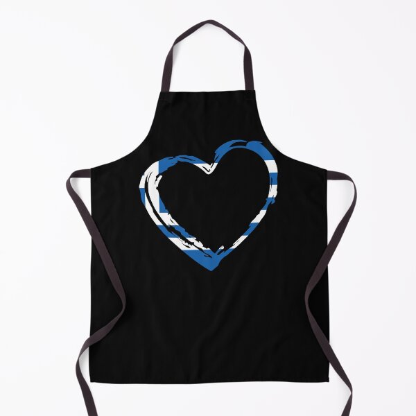 Item preview, Greek Flag Heart patriotic designed and sold by Happy Puppy Print On Demand.