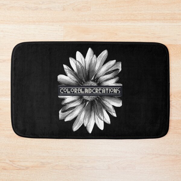 Item preview, COLORBLINDCREATIONS Logo Black And White Sunflower Retro designed and sold by CBCreations73.