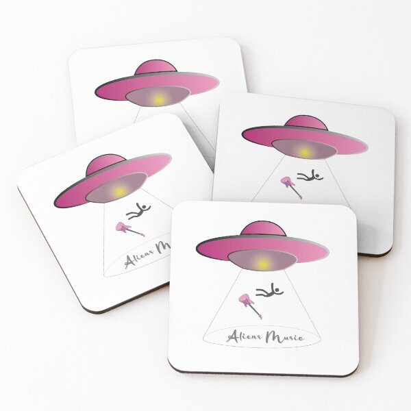 Item preview, Aliens Music Stickers designed and sold by Docartdesign.