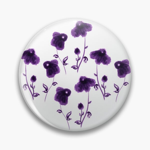 Item preview, Purple watercolor flower pattern designed and sold by Chino20.