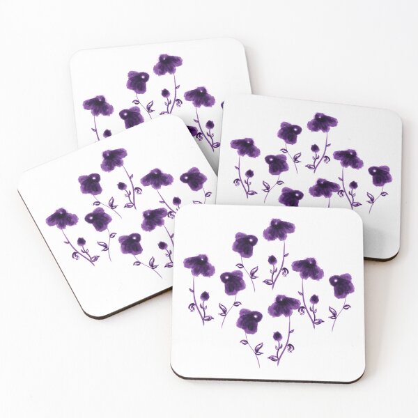 Item preview, Purple watercolor flower pattern designed and sold by Chino20.