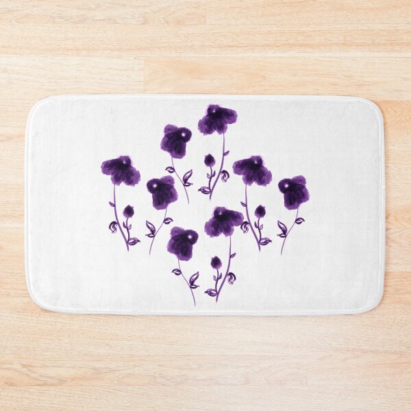 Item preview, Purple watercolor flower pattern designed and sold by Chino20.