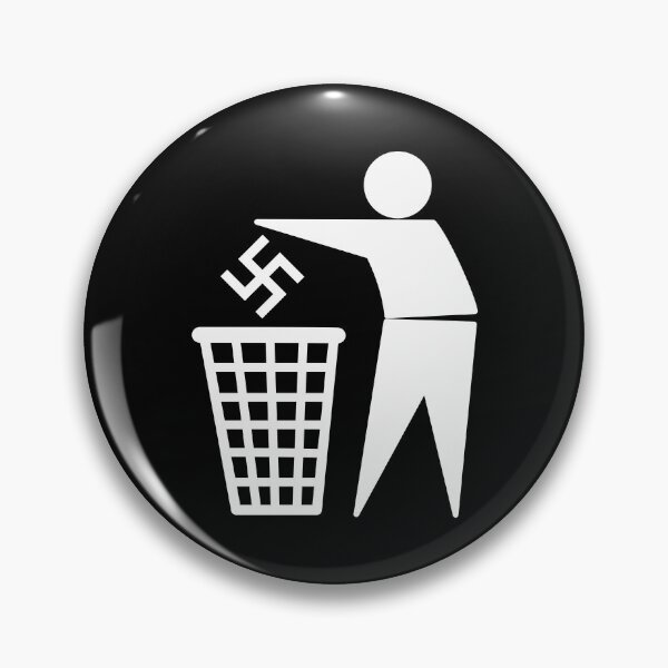 Item preview, Anti Nazi - Anti Fascist - logo - White designed and sold by createdezign.
