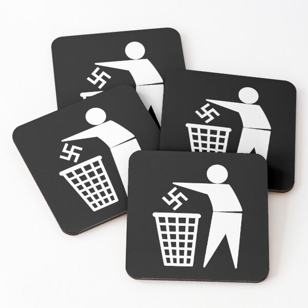 Item preview, Anti Nazi - Anti Fascist - logo - White designed and sold by createdezign.