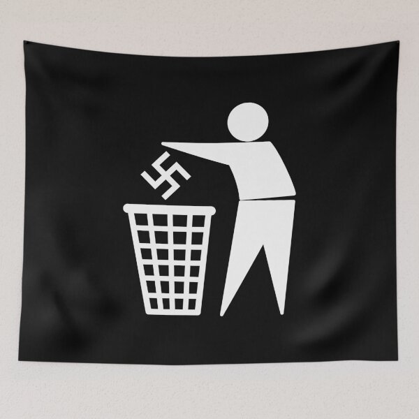 Item preview, Anti Nazi - Anti Fascist - logo - White designed and sold by createdezign.