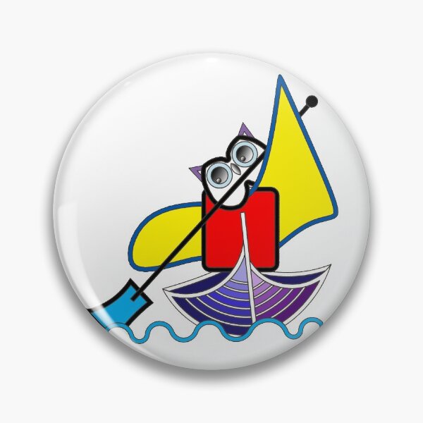 Item preview, Owl as a canoeist (060th sport, water sports,) Kind of child, decorative, digital, colorful, designed and sold by Paszkan.