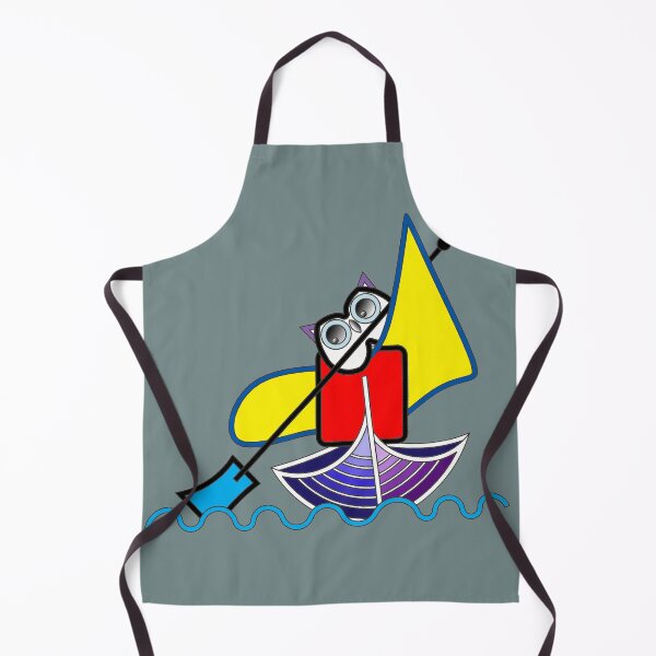 Item preview, Owl as a canoeist (060th sport, water sports,) Kind of child, decorative, digital, colorful, designed and sold by Paszkan.