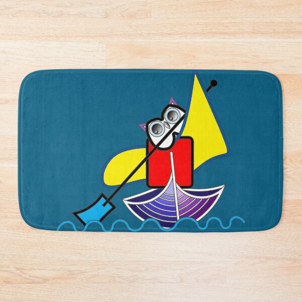Item preview, Owl as a canoeist (060th sport, water sports,) Kind of child, decorative, digital, colorful, designed and sold by Paszkan.