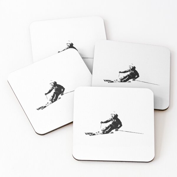 Item preview, Stencil art of a freestyle skier designed and sold by graphicassault.