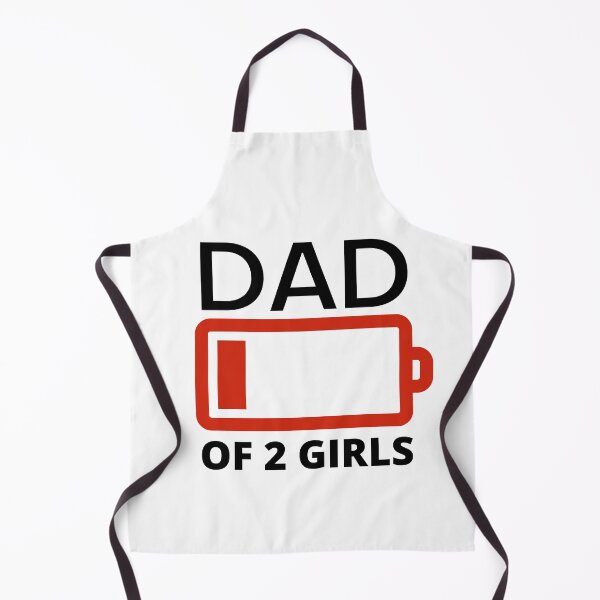 Item preview, Dad of two girls funny low battery designed and sold by AllPrintsAndArt.