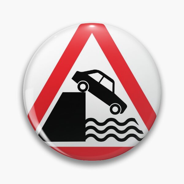 Item preview, UK traffic sign: Quayside ahead (TSRGDNO 555) designed and sold by Spyromike.