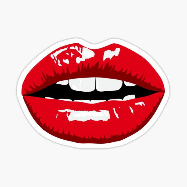 1 pieza, pegatina de pared de labios rojos de belleza Sexy