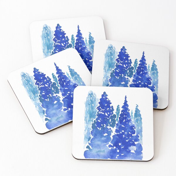 Item preview, blue trees designed and sold by Lieul.
