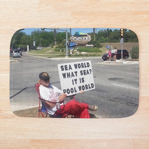 Item preview, Sea World is Pool World Protester  designed and sold by Emote Bot.