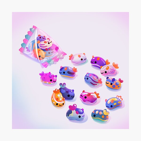 Jelly bean sea slug Photographic Print