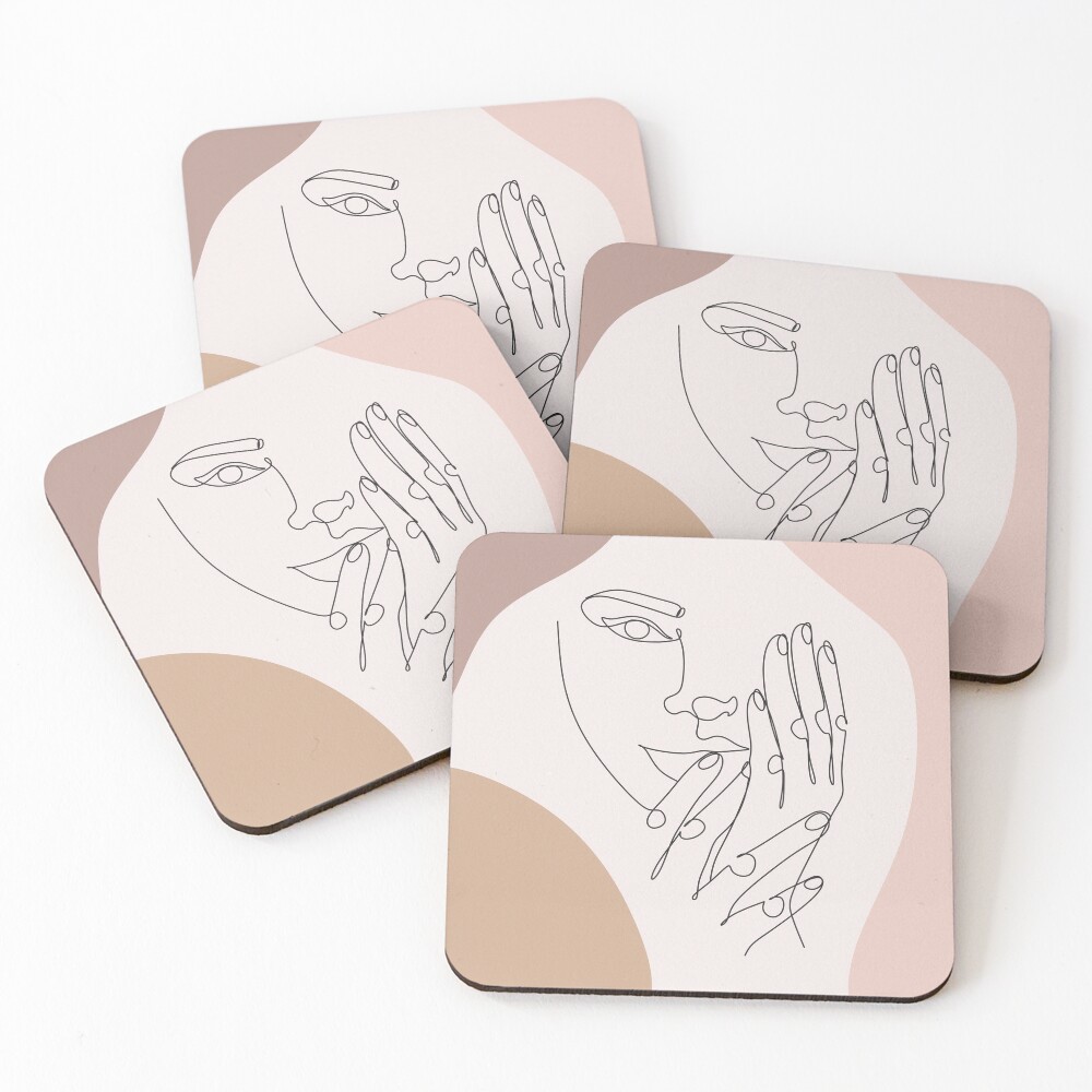 Item preview, Coasters (Set of 4) designed and sold by OneLinePrint.