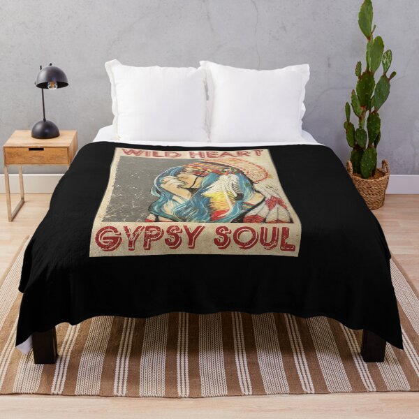 Item preview, Native American Girl Wild Heart Gypsy Soul Poster designed and sold by ArminaNLabrie.