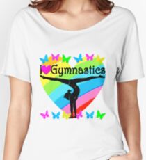 PRETTY HEART I LOVE GYMNASTICS DESIGN Women's Relaxed Fit T-Shirt