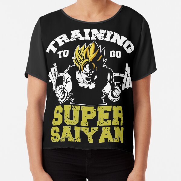 Training To Go Super Sayan - Goku Chiffon Top