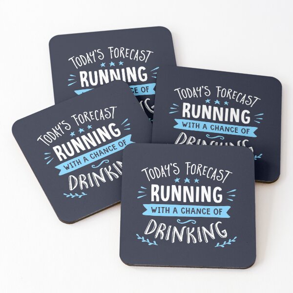 Item preview, Todays Forecast Running With A Chance Of Drinking designed and sold by Brogress Project.