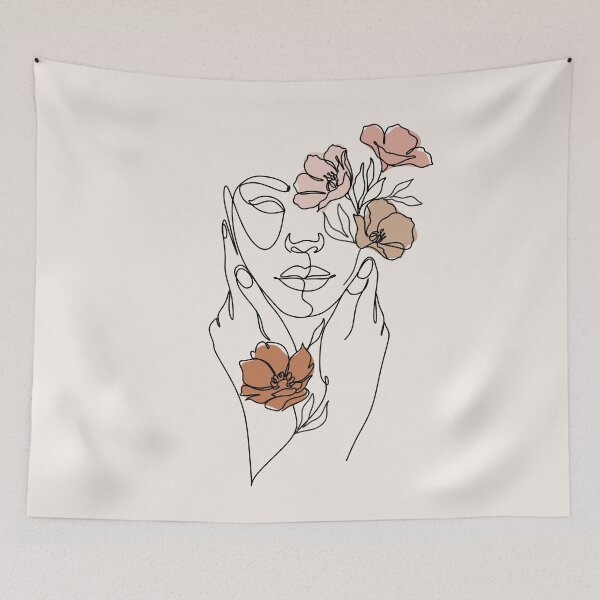 Item preview, Aesthetic female line art designed and sold by OneLinePrint.