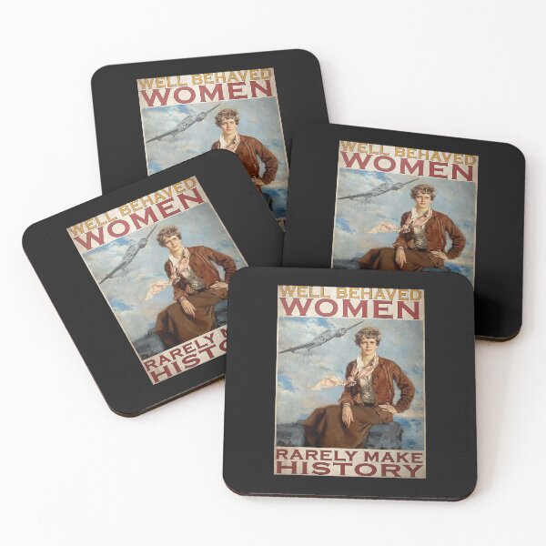 Item preview, Vintage Girl Well Behaved Women Rarely Make History Poster designed and sold by ArminaNLabrie.