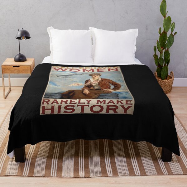 Item preview, Vintage Girl Well Behaved Women Rarely Make History Poster designed and sold by ArminaNLabrie.