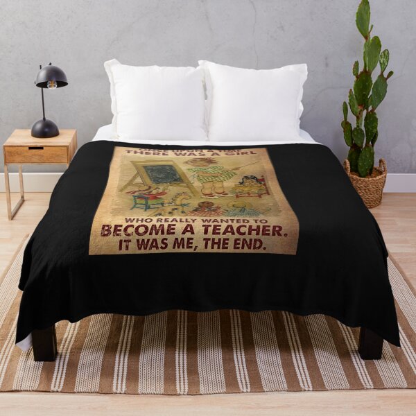 Item preview, Vintage Once Upon A Time There Was A Girl Who Really Loved To Become A Teacher It Was Me The End Poster designed and sold by ArminaNLabrie.