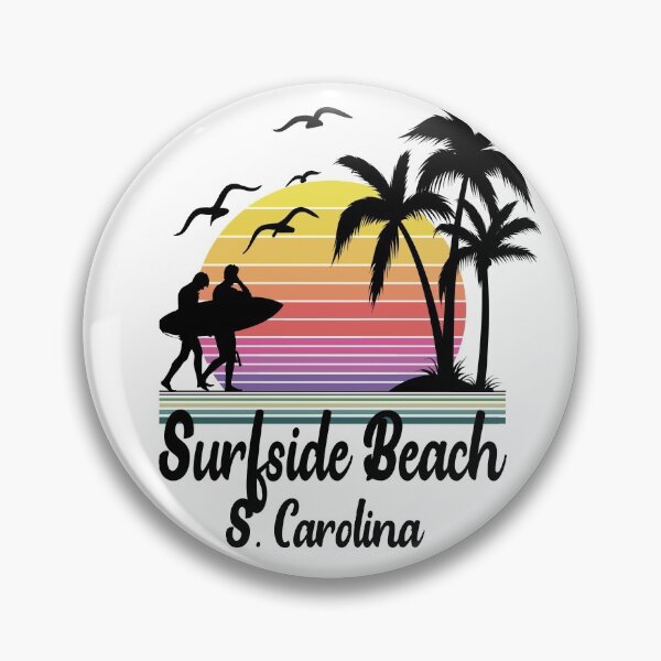 Item preview, Surfside Beach South Carolina Seaside Retro Sunset designed and sold by Home-Spirit.