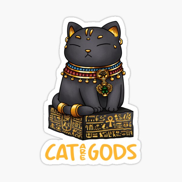 Cat Gods Stickers Redbubble