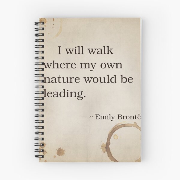 Item preview, Emily Bronte Quote Inspirational Saying Poem Passion Life Wuthering Heights designed and sold by OnHeathAndMoor.