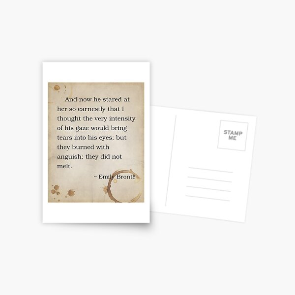 Item preview, Emily Bronte Quote Inspirational Saying Poem Passion Life Wuthering Heights designed and sold by OnHeathAndMoor.