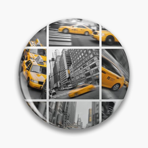 Item preview, Yellow taxis collage New York designed and sold by Delphimages Art.