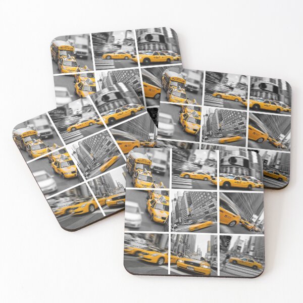 Item preview, Yellow taxis collage New York designed and sold by Delphimages Art.
