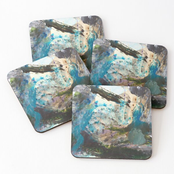 Item preview, Sea nature wild abstract painting gift idea designed and sold by Anna Härtelt.