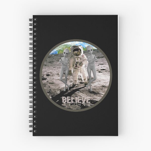 Item preview, Believe in aliens moon landing designed and sold by GaryDobson.