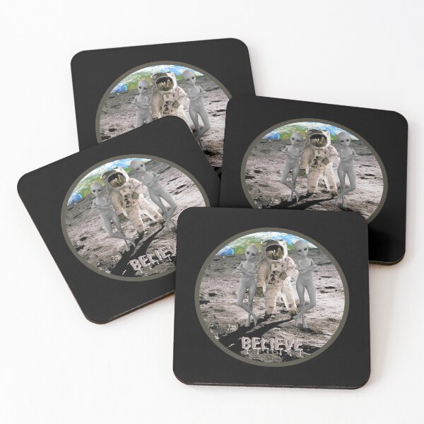 Item preview, Believe in aliens moon landing designed and sold by GaryDobson.