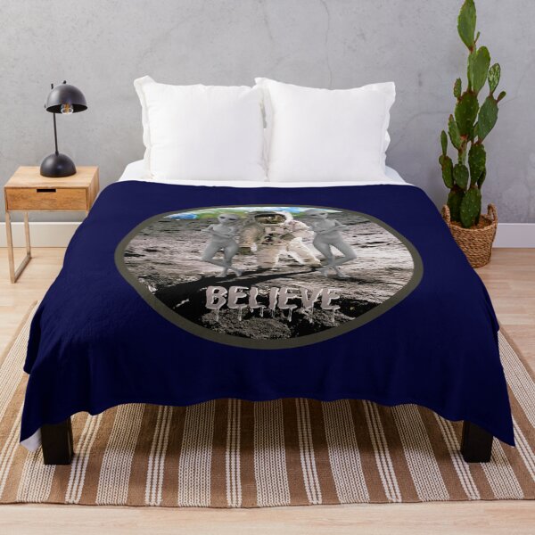 Item preview, Believe in aliens moon landing designed and sold by GaryDobson.