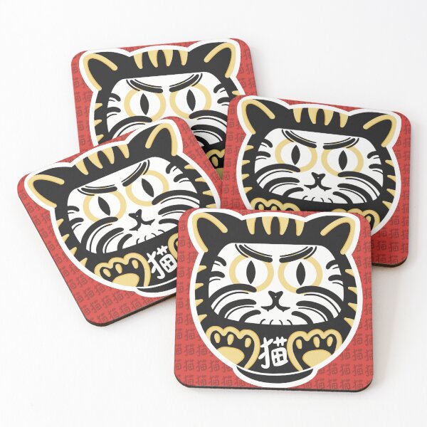 Item preview, Business Success Daruneko with Neko Kanji Background designed and sold by AlisArtAriNoAto.
