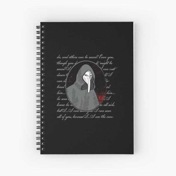 Scp 049 Spiral Notebooks Redbubble